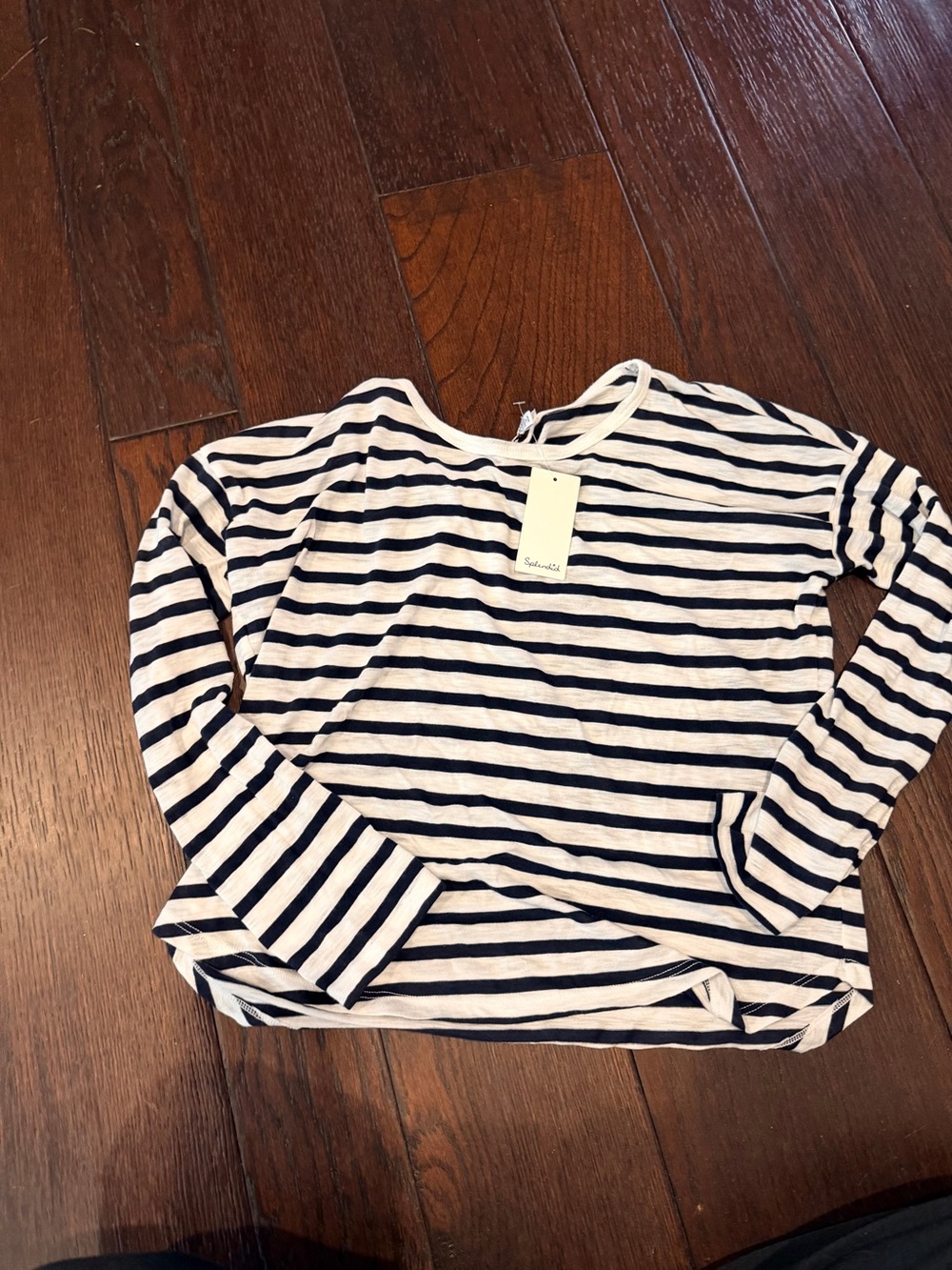 Splendid Navy & White Striped Tee